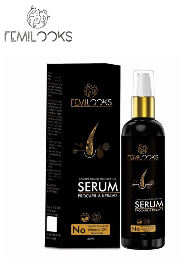 Femilooks Hair Serum will nourish and protect your hair from damage 