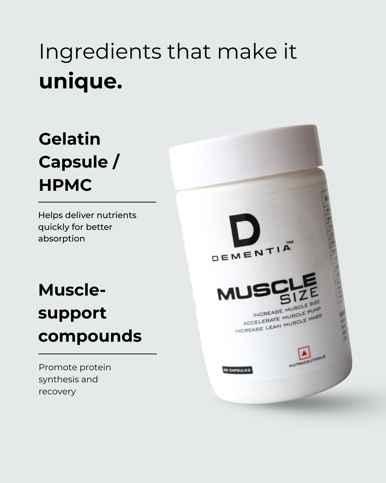 Dementia Muscle Size (60 Capsules) - Image 2